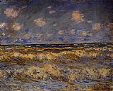 Rough Paintings - Rough Sea by Claude Monet